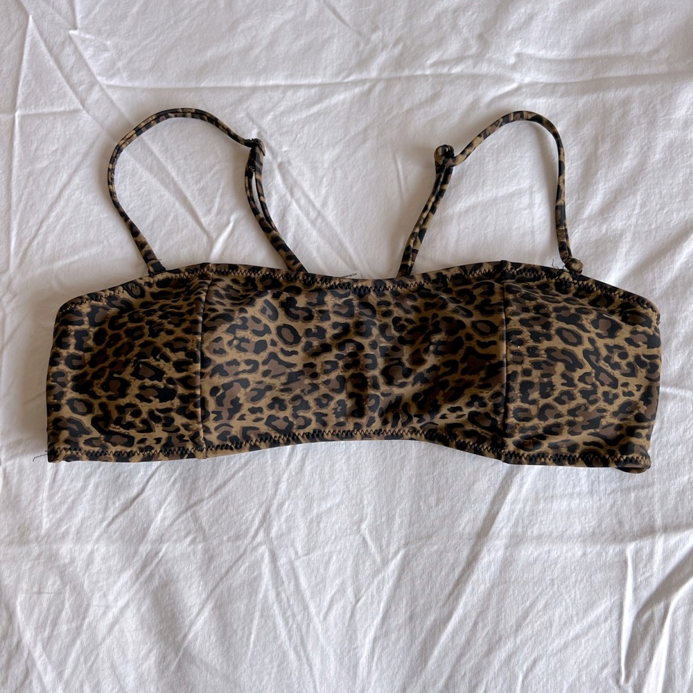 Kendall & Kylie Leopard Print Bikini Top